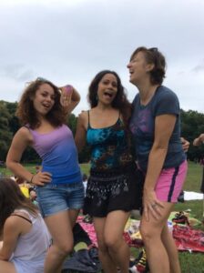 laughing at burn picnic